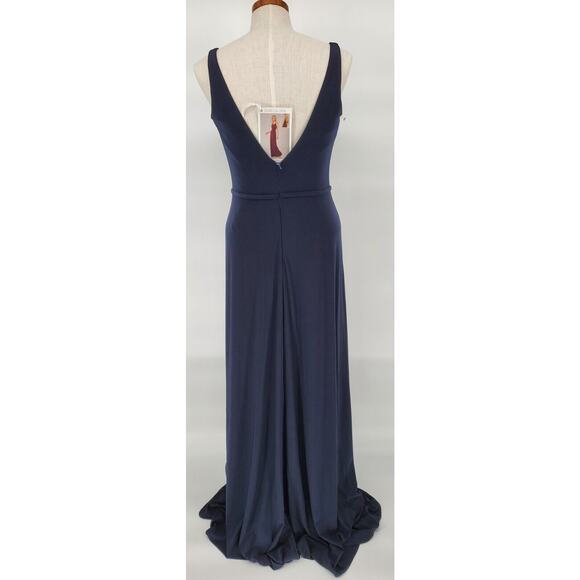 Sorella Vita Simple Bridesmaid Sapphire Blue Dress Womens Size 12 Style 9312 New - Picture 4 of 8